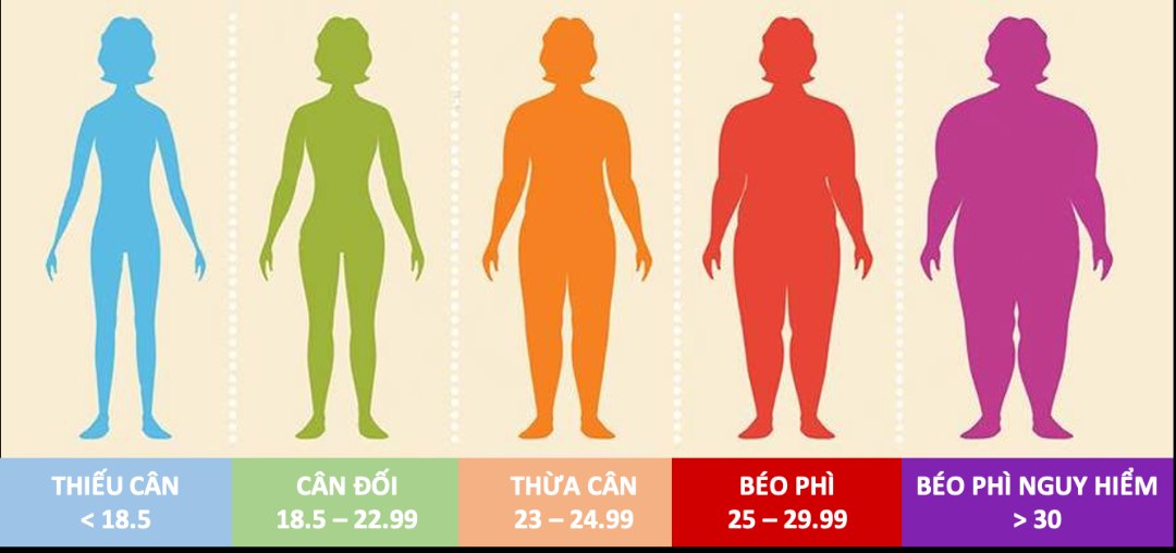 Dựa vào chỉ số BMI để biết tình trạng cân nặng
